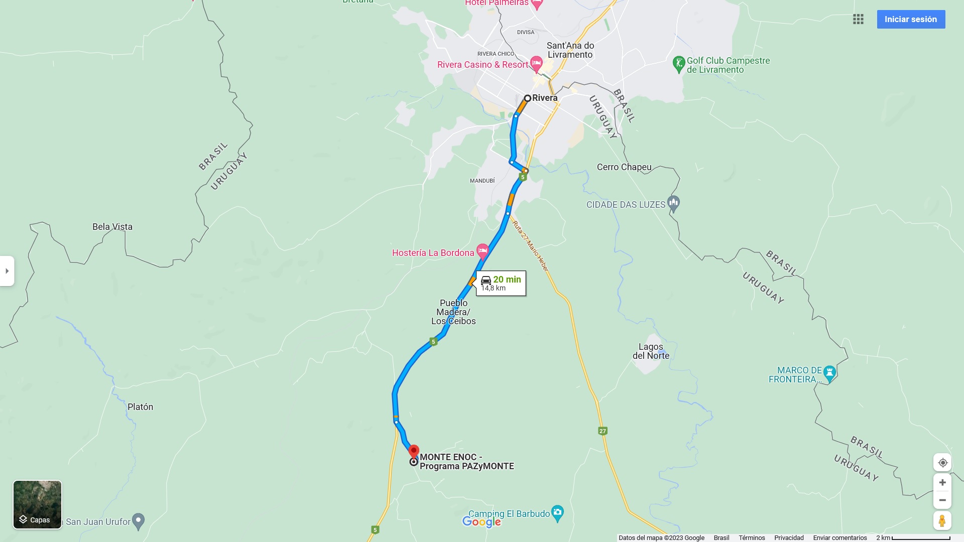 como llegar a paz y monte de monte enoc rivera uruguay